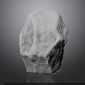 Natural Snow Covered Stone With Textured Surface For Landscape Scenery