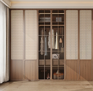 Middle style wardrobe 3d model