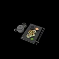 Sushi Rolls On Black Slate Tray With Chopsticks Soy Sauce Wasabi Teapot And Perilla Leaf