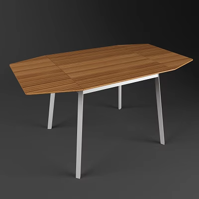Modern Dining Table Folding Dining Table 3d model