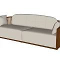 Modern double sofa 3d model