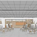 Modern Studio Art Classroom 3d model
