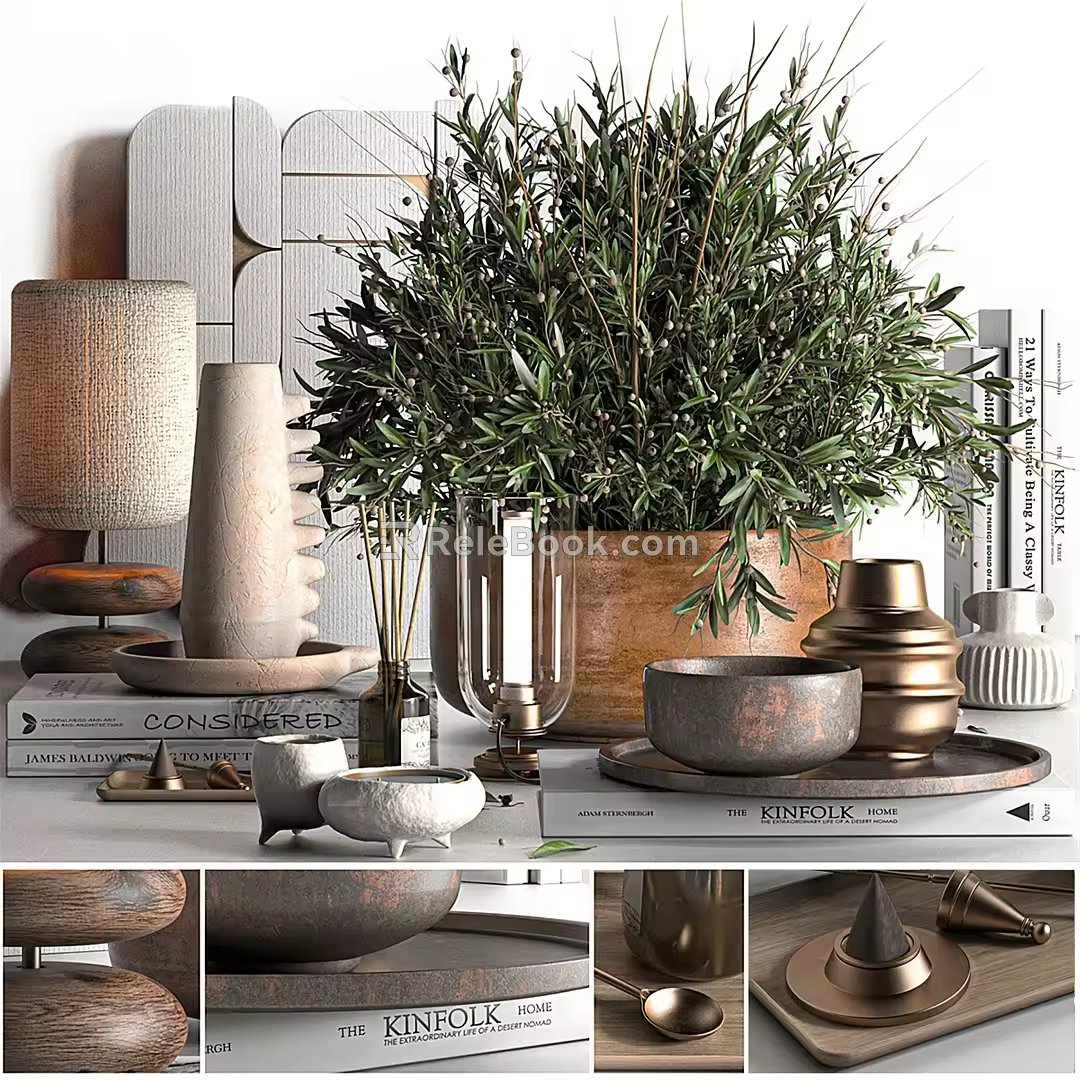 Modern Ornament Combination Decorative Ornament Combination 3d model