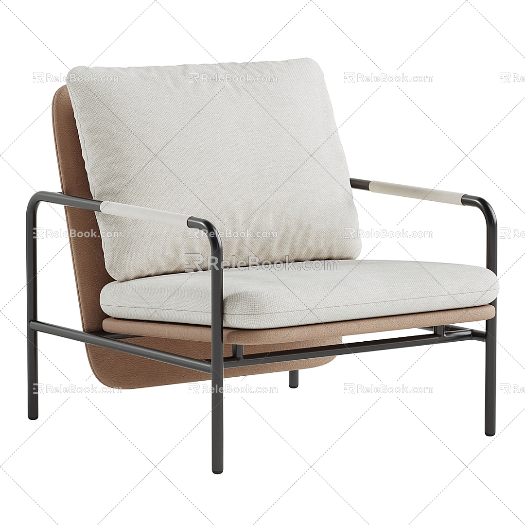 Leisure Chair Single Chair Chair Armchair 3d model