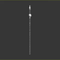 White Tower Crane Wireframe Design With Gray Background And Reflection