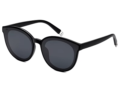 Stylish Black Cat Eye Sunglasses With Dark Lenses And Sleek Frame For Daily Use 3d model