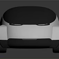 Modern Concept Car With Silver Body Black Roof And Sleek Aerodynamic Design