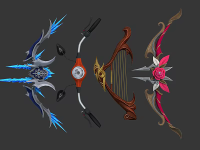 Modern Bow Magic Bow 3d model