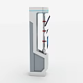 Modern Computer Kiosk With Multiple Interactive Touch Screens And Digital Displays