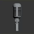Microphone Amplifier Capacitor Microphone High-end Microphone Wheat Desktop Microphone Broadcasting Microphone 3d model