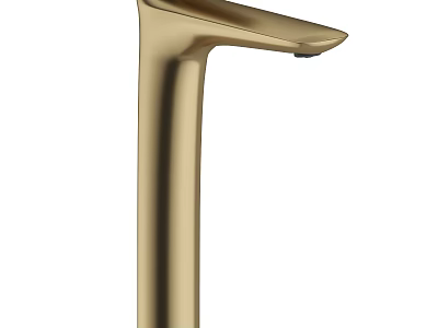 Elegant Modern Golden Faucet With Sleek Tall Spout And Contemporary Design For Home Use 3d model