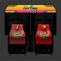 Modern game machine racing game machine 3d model