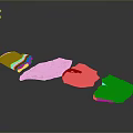 Natural Stone And Wood Material Samples With Various Textures And Colors