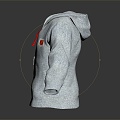 Sweater Casual Wear Hoodie Spring and Autumn Clothing 3d model