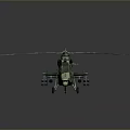Three Different Colored Helicopter Models Displayed Side by Side on Dark Background