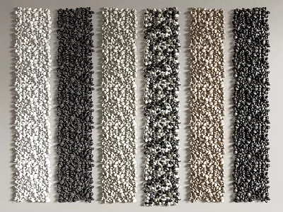 Decorative Stepping Stones In Various Colors And Textures For Outdoor Gardens 3d model