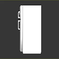 White Upright Refrigerator Freezer With Double Door And Sleek Modern Design For Home Kitchen