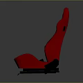 Premium Red Sporty Car Seats Pair For Automotive Racing Interior