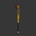 Yellow Hand Tool With Red Gear Wheel And Black Yellow Handle Design