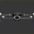 Modern Gray Quadcopter Drone With High Resolution Camera And Four Propellers