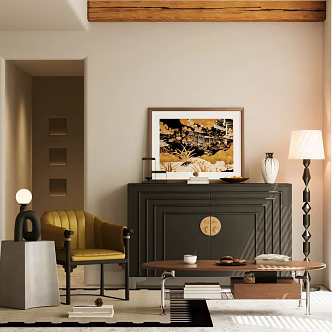 Middle Ancient Style Entrance Cabinet End View Cabinet Decorative Cabinet Bucket Cabinet Middle Ancient Style Leisure Chair Single Chair Middle Ancient Style Coffee Table Side Table Middle Ancient Decoration Combination 3d model