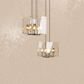 glass chandelier 3d model