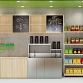 Vibrant Fruit Store With Fresh Watermelon Strawberry Lemon And Organized Wooden Shelves
