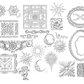 European-style carved 3d model