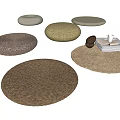 Round Woven Mats With Natural Textures And Neutral Tones For Home Decor
