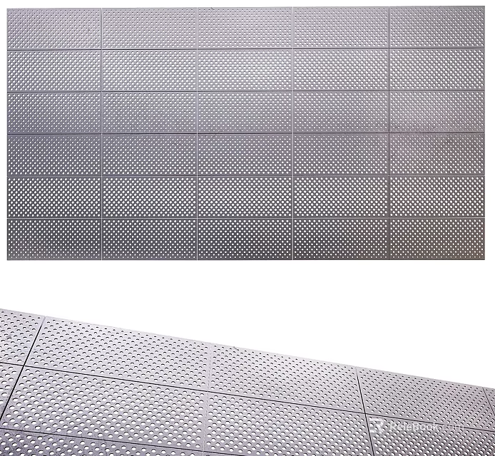 Perforated Metal Panels For Modern Architectural Wall And Ceiling Design 3d model
