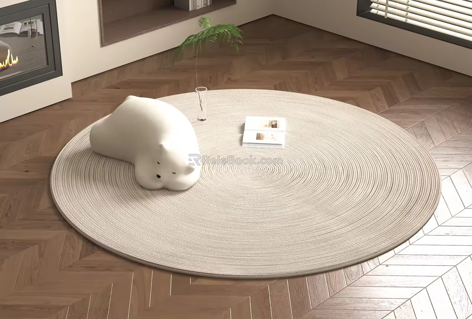 Modern Round Carpet Round Carpet 3d model