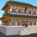 Chinese Ancient Architecture Temple Architecture Ancient Architecture 3d model