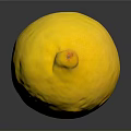 Fresh Yellow Lemon With Vibrant Skin And Juicy Texture On Dark Background