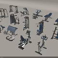 Diverse Modern Sports Equipment Collection For Home And Gym Workouts