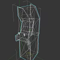 Retro Red Arcade Game Machine Featuring STRIKE TANK Design And Classic Gaming Elements