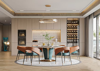 Modern Restaurant Home Restaurant 3d model