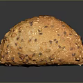 Healthy Whole Grain Seeded Bread Loaf With Sesame Flax And Sunflower Seeds