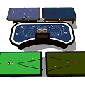 Indoor Sports Equipment With Billiard Air Hockey And Foosball Game Tables