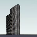 Modern High Rise Buildings With Glass Curtain Walls And Windows Against Sky