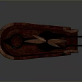 Weapon Mechanical Structure With Rotor Design Metal Frame And Wooden Platform