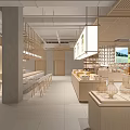 Modern Supermarket Department Store Interior With Spacious Layout And Product Displays