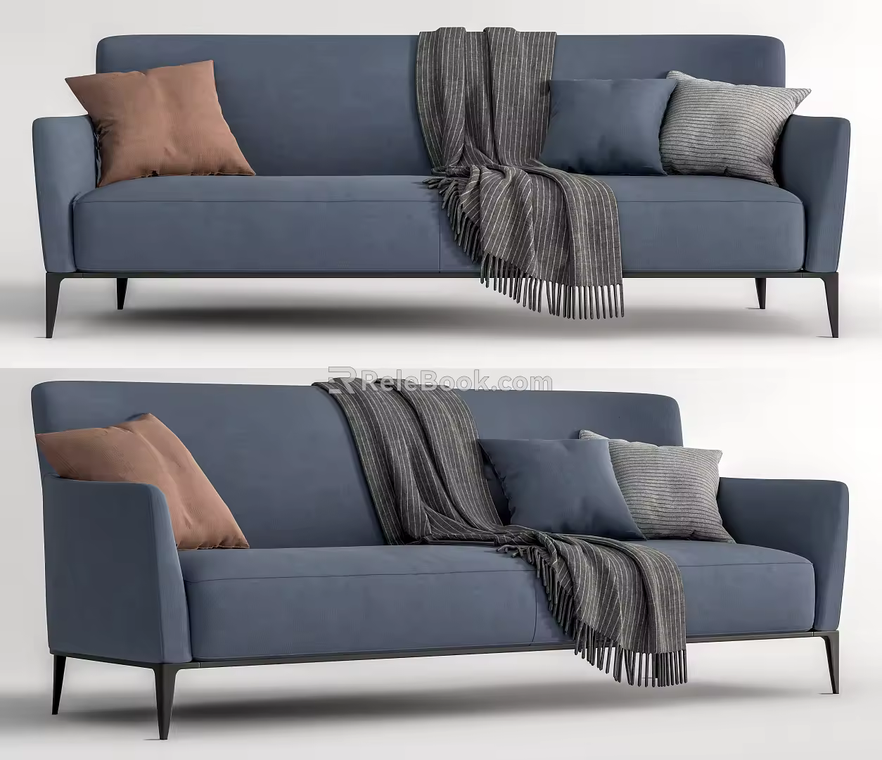 Modern Multiplayer Sofa Double Sofa 3d model