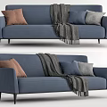 Modern Multiplayer Sofa Double Sofa 3d model