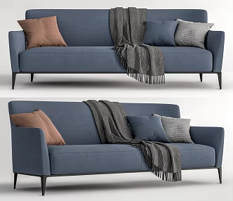Modern Multiplayer Sofa Double Sofa 3d model
