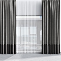 Modern Curtains 3d model