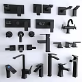 Modern faucet faucet combination 3d model