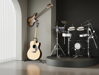 Guitar Drums 3d model