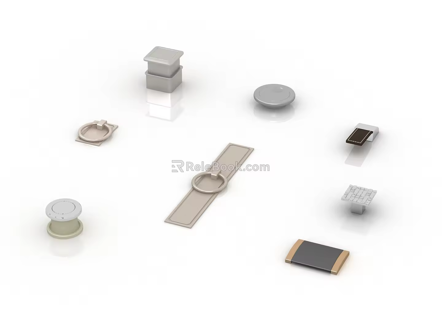 Modern hardware handle classical handle 3d model