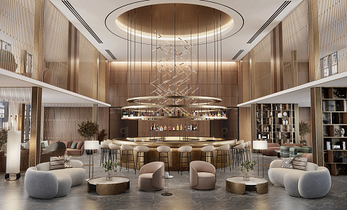 Hotel Lobby 3d model