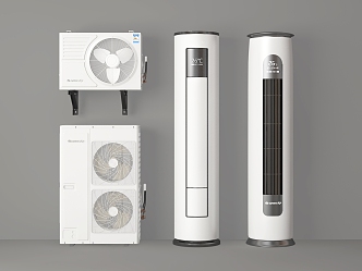 Modern Air Conditioner Air Conditioner External Air Conditioner Vertical Air Conditioner 3d model